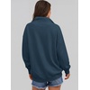 image:imageANRABESS Womens Oversized Sweatshirt Mock Neck Henley 2026 Fall OutfitsNavy Blue
