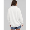 image:imageANRABESS Womens Oversized Sweatshirt Mock Neck Henley 2026 Fall OutfitsWhite