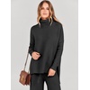 image:imageANRABESS Womens Oversized Turtleneck Sweater SetsBlack