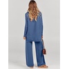 image:imageANRABESS Womens Oversized Turtleneck Sweater SetsBlue