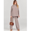 image:imageANRABESS Womens Oversized Turtleneck Sweater SetsCamel