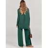 image:imageANRABESS Womens Oversized Turtleneck Sweater SetsDark Green