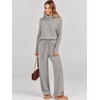 image:imageANRABESS Womens Oversized Turtleneck Sweater SetsGray Apricort