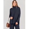 image:imageANRABESS Womens Oversized Turtleneck Sweater SetsNavy Blue