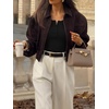 image:imageANRABESS Womens Thermal Shirts Henley Long Sleeve Fleece Tops Basic TeeBlack