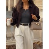 image:imageANRABESS Womens Thermal Shirts Henley Long Sleeve Fleece Tops Basic TeeGrey