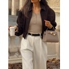 image:imageANRABESS Womens Thermal Shirts Henley Long Sleeve Fleece Tops Basic TeeKhaki