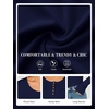 image:imageANRABESS Womens Thermal Shirts Henley Long Sleeve Fleece Tops Basic TeeNavy Blue