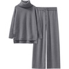 image:imageANRABESS Womens Oversized Turtleneck Sweater SetsDark Grey