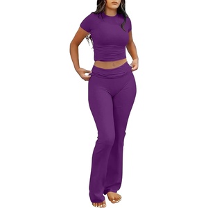 image:imageANRABESS 2 Piece Lounge sets for WomenDeep Purple
