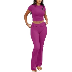 image:imageANRABESS 2 Piece Lounge sets for WomenHot Pink