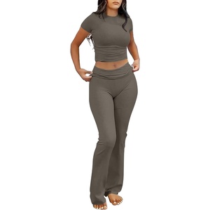 image:imageANRABESS 2 Piece Lounge sets for WomenTaupe