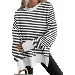 image:imageANRABESS Women Oversized Sweatshirts Fall Outfits with ThumbholeBlack White Striped