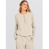 image:imageANRABESS 2 Piece Lounge Sets for Women Fall Travel OutfitBeige