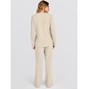 image:imageANRABESS 2 Piece Lounge Sets for Women Fall Travel OutfitBeige