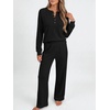 image:imageANRABESS 2 Piece Lounge Sets for Women Fall Travel OutfitBlack