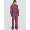 image:imageANRABESS 2 Piece Lounge Sets for Women Fall Travel OutfitMauve