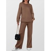 image:imageANRABESS 2 Piece Set for Women Lounge Airport Fall OutfitsBrown