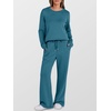 image:imageANRABESS 2 Piece Set for Women Lounge Airport Fall OutfitsTeal
