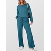 image:imageANRABESS 2 Piece Set for Women Lounge Airport Fall OutfitsTeal
