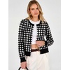 image:imageANRABESS Cardigan Sweaters for Women Button Up 2026 Fall OutfitsBlack White Plaid