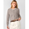 image:imageANRABESS Cardigan Sweaters for Women Button Up 2026 Fall OutfitsBright Camel