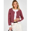 image:imageANRABESS Cardigan Sweaters for Women Button Up 2026 Fall OutfitsRed White Plaid