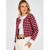 image:imageANRABESS Cardigan Sweaters for Women Button Up 2026 Fall OutfitsRed White Plaid