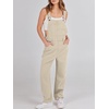 image:imageANRABESS Denim Bib Overalls for Women Loose Fit Jean JumpsuitApricot