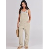 image:imageANRABESS Denim Bib Overalls for Women Loose Fit Jean JumpsuitApricot