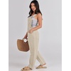 image:imageANRABESS Denim Bib Overalls for Women Loose Fit Jean JumpsuitApricot