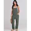 image:imageANRABESS Denim Bib Overalls for Women Loose Fit Jean JumpsuitArmy Green