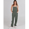 image:imageANRABESS Denim Bib Overalls for Women Loose Fit Jean JumpsuitArmy Green