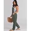 image:imageANRABESS Denim Bib Overalls for Women Loose Fit Jean JumpsuitArmy Green