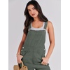 image:imageANRABESS Denim Bib Overalls for Women Loose Fit Jean JumpsuitArmy Green