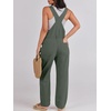 image:imageANRABESS Denim Bib Overalls for Women Loose Fit Jean JumpsuitArmy Green