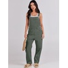 image:imageANRABESS Denim Bib Overalls for Women Loose Fit Jean JumpsuitArmy Green