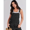 image:imageANRABESS Denim Bib Overalls for Women Loose Fit Jean JumpsuitBlack