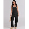 image:imageANRABESS Denim Bib Overalls for Women Loose Fit Jean JumpsuitBlack