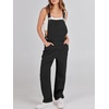 image:imageANRABESS Denim Bib Overalls for Women Loose Fit Jean JumpsuitBlack