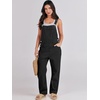 image:imageANRABESS Denim Bib Overalls for Women Loose Fit Jean JumpsuitBlack