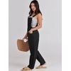 image:imageANRABESS Denim Bib Overalls for Women Loose Fit Jean JumpsuitBlack