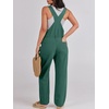 image:imageANRABESS Denim Bib Overalls for Women Loose Fit Jean JumpsuitDeep Green