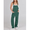 image:imageANRABESS Denim Bib Overalls for Women Loose Fit Jean JumpsuitDeep Green