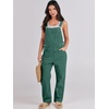 image:imageANRABESS Denim Bib Overalls for Women Loose Fit Jean JumpsuitDeep Green