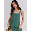 image:imageANRABESS Denim Bib Overalls for Women Loose Fit Jean JumpsuitDeep Green