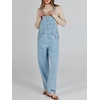 image:imageANRABESS Denim Bib Overalls for Women Loose Fit Jean JumpsuitWashed Azure