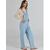 image:imageANRABESS Denim Bib Overalls for Women Loose Fit Jean JumpsuitWashed Azure