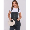 image:imageANRABESS Denim Bib Overalls for Women Loose Fit Jean JumpsuitWashed Nightfall Blue