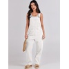image:imageANRABESS Denim Bib Overalls for Women Loose Fit Jean JumpsuitWhite